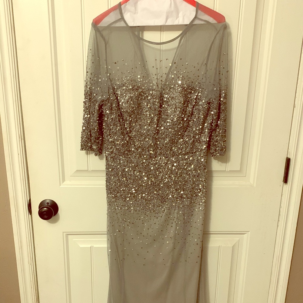 Adrianna Papell gown.